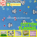 120gsm 24*13 Printed Cartoon Pattern Plain Woven Cotton Flannel Fabric